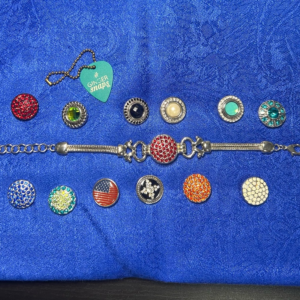 Ginger Snap Bracelet in great condition 13 snaps total . Interchangeable